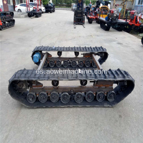 Sistema de tren de rodaje de chasis de oruga de acero o caucho RC para la agricultura de la plataforma de perforación minera con control remoto